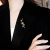 Broche de panda para mujer, estilo chino, de alta gama, con corpiño de estilo chino, broche de dibujos animados de nicho, joyería antiluz.