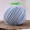 Ovillo de hilo de algodón hueco redondo de 2 mm, kit de materiales DIY para bolsa hueca, ovillo de hilo rígido de algodón y lino tejido a mano