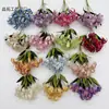 Arreglo floral artificial de lirio silvestre de 9 ramas y 9 cabezas, adecuado para decoraciones de bodas, decoraciones de pasillos y centros de mesa.; disponible en varios colores, hecho de seda