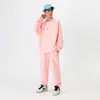 Outono e Inverno Novo Conjunto de Desenvolvimento Secundário Moletom com Gola Redonda Raglã Solto Placa Leve Tendência Estilo Casal Estilo de Hong Kong Casual