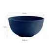 Tigela de Sopa de Palha de Trigo de Alto Valor de Cor Amazon Estilo Ins Tigela de Arroz Doméstica de Plástico Tigela de Cor Sólida Estilo Nórdico Criativo