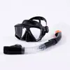 Máscara de Buceo Transfronteriza, Gafas de Buceo de Marco Grande, Equipo de Snorkel para Miopía, Máscara de Snorkel Impermeable y Antivaho, Tubo de Snorkel Completamente Seco