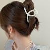Horquilla de Estilo Coreano Nueva para Mujer Primavera y Verano 8cm Pinza de Agarre Nicho Accesorios para el Cabello Imitación Ácido Acético Pinza de Tiburón Horquilla Adorno para el Cabello