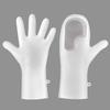 Luvas de Lavar Louça Mágicas Super Duráveis Silicone Escova Macia Luvas Domésticas Cozinha Doméstica Luvas de Borracha à Prova d'Água com Escova