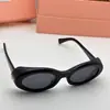 Óculos de Sol Miu-Style Smu B09 Gatinho de Alta Qualidade, Óculos de Sol Tendência Street Style para Mulheres, Armação Oval Estilo Coreano