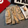 Pantalones Cargo Streetwear Japonés para Hombre 2026 Verano Nuevos Versátiles Pantalones de Cinco Puntos Pantalones Deportivos de Longitud Media Pantalones de Playa Cómodos Modernos