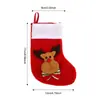 Decoração de Natal transfronteiriça meias de Natal tricotadas pequenos ornamentos para casa decorações de janela mini meias de Natal