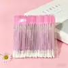 Cepillo Desechable de Cristal de Doble Punta para Pestañas, Pincel para Labios, Peine para Cejas, Brocha de Maquillaje, Set Portátil de 50 Piezas, Herramientas de Maquillaje de Doble Uso para Labios y Cejas