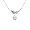 Collar de Plata de Ley S925 con Zirconia, Alas de Ángel y Gota de Agua, No se Desvanece, Joyería Transfronteriza Exquisita para Mujer, Venta al por Mayor
