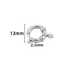 Hebilla de Marinero Hebilla de Volante Acero Inoxidable Accesorios DIY Hebilla de Conexión para Collar Pulsera Hebilla Redonda de Resorte Accesorios de Acero de Titanio