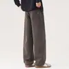 Pantalones Casuales de Caída Simple para Hombre Shanggu Otoño Invierno Textura Arrugada Resistente a las Arrugas Versátiles para el Trabajo Pantalones Adelgazantes