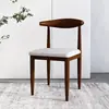 Silla de Comedor, Silla de Dormitorio, Taburete para Escritorio de Estudio, Silla de Cuerno de Imitación de Madera Maciza para el Hogar, Silla con Respaldo, Mesa y Sillas de Comedor Modernas Minimalistas