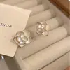 Brincos da Moda Estilo Coreano Mais Vendidos Novo Modelo Brincos Femininos Simples e Elegantes Versáteis Tiktok Mesmo Estilo Tarraxas Atacado