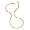 Cadena Hueso de Serpiente Plana Chapada en Oro Cobre Moda Europea y Americana ns Disparo Callejero Personalizado Cadena Grande de Oro Tuhao para Hombres y Mujeres