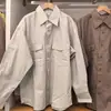 Colección de verano 2026 estilo japonés: Ropa de trabajo para hombre y mujer, camisas de corte holgado, estilos para parejas, camisas de manga larga de un solo pecho, 484136
