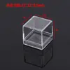 Caja de plástico transparente, caja acrílica transparente cuadrada, multitalle con tapa, caja de plástico PS, caja de almacenamiento para joyas y regalos