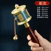 Rueda de Oración de Xizang Accionada Manualmente, Rueda de Oración Portátil de Xizang, Cilindro Giratorio Simple Pintado de Cobre, Decoración para el Hogar de Xizang