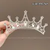 Herramienta de Peinado para Niñas: Pinzas para el cabello con pedrería y perlas, Accesorios para el cabello de corona, Peine para el cabello de corona de princesa para niños