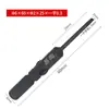 Yitao 802 Punta de Destornillador Eléctrico Recta Punta de Diamante Negro Mango Redondo Cabezal de Destornillador Eléctrico Alta Dureza con Magnético Mango de 6 mm