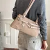 Bolsa de ombro única de outono para trabalho, grande capacidade, nova moda feminina, bolsa de axila, nicho simples e versátil 2026