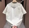 Camiseta Casual Moderna de Marca com Gola Redonda e Manga Curta para Homem 2025 Verão Nova Moda Top Casual Soltinho e Versátil de Meia-Manga
