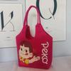 Bolso de compras de fieltro con estampado de dibujos animados, bolso de mano de fieltro, bolso de mano para clase de maquillaje para estudiantes, nuevo 2023