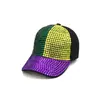 Carnaval Transfronterizo de Amazon Elemento Strass Gorra de Béisbol Bling Bling Moda Casual Gorra de Pico Europea y Americana