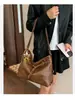 Bolso de Hombro Único Casual Retro para Mujer 2026 Nuevo Gran Capacidad PU Color Sólido para Viajar Doble Hombro Cruzado Bolso Tote