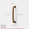Nueva manija de puerta de armario color cobre antiguo, manija de mueble moderno minimalista, manija de cajón de un solo agujero en color dorado champán