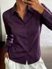 Nueva camisa de mujer estilo europeo y americano, popular en Wish y Amazon, otoño, color liso, moderna, elegante, manga larga, con botones, camisa de mujer