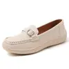 Nuevos Mocasines de Ancho Amplio Casuales Planos para Mujer Suela Suave Parte Superior Suave Zapatos de Madre Cómodos Talla Grande Mocasines Zapatos para Mujer