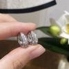 Pendientes de circonita con microincrustaciones, estilo INS, con explosiones transfronterizas, exquisitos y elegantes pendientes de alta gama para mujer.