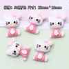 Accesorios para Uñas Color Macarrón Gatito Nuevo Famoso de Internet Hechos a Mano Decoración de Uñas Portátil Parche Aretes Accesorios para el Cabello