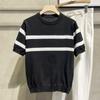 Camiseta de Manga Corta Holgada Fresca de Seda de Hielo para Hombre Verano Estilo Coreano Moderna para Hombre Combinación Casual Sin Bolitas Tejido de Hielo