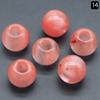 1269-Contas com Furo Grande Cristal Natural Pedra Semi-Preciosa Ágata Contas Soltas 20mm Abertura 8mm DIY Acessórios de Pedra com Furo Grande