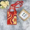 Bolsa Transversal de Tricô para Riqueza Instantânea, Bolsa para Celular, Bolsa Transversal Portátil de Silicone Tricotado, Essencial para Férias