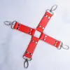 SM adulto SM brinquedos sexuais algemas com fivela cruzada acessórios kit de restrição de amarração brinquedo alternativo gancho de metal