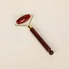 Bastão Massageador Facial de Sândalo Roxo Roller Massajador Massajador Facial Esférico Ferramenta de Lifting Massagem Facial Firmadora