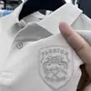Camisa Polo Masculina de Manga Curta de Alta Qualidade Versátil Casual Nova Tendência da Moda Gola Lapela Camiseta Top de Meia Manga