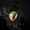 Anel de Prata Personalizado com Moissanita de 2 Quilates, Corte Princesa de 7mm, Hip-Hop Transfronteiriço, Masculino Europeu e Americano, Joia da Moda