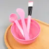 Tigela para Máscara Facial, Espátula para Máscara, Colher para Máscara, Pincel para Máscara, Tigela de Plástico, Espátula de Mistura, Tigela para Misturar Máscara, Pincel de Maquiagem, Conjunto em Atacado
