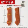 Faca de Legumes Estilo 6 Cabo Universal Acessórios Madeira de Pera Vermelha Guarda de Mão Fixo Protetor de Lâmina Cabo de Madeira Sólida Feito à Mão com Rebites