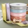 Cinta de Color Sólido de Borde Ondulado de 2.5 cm de Alto para Caja de Regalo Lazo Decoración Floral de Gama Alta Regalo