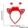 Decoraciones para Fiesta de Solteros del Día de San Valentín Europeo y Americano Diadema de Corazón de Amor Accesorios para Fotos Diadema Xoxo Accesorios para la Cabeza