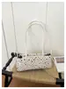 Bolsa de hombro cruzada de PU bordada con letras estilo coreano, nueva, casual, elegante, con estrellas, para mujer, para uso diario y para ir al trabajo