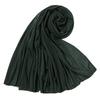 Cachecol Longo Monocromático Feminino de Malha com Ponta de Dedo Outono e Inverno Algodão Mercerizado de Alta Qualidade Cachecol à Prova de Vento e Areia Bs82