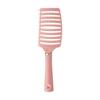 6623 Grande Pente Curvado Hollow-out para Meninas Alto Cranial Top Blow Estilo Fofo Pente Massagem Pente Rops Curvo
