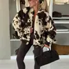 Cross2026 Europa Otoño Invierno Nueva Cremallera Manga Larga Chaqueta Corta INS Casual Holgada Bolsillo Top para Mujer