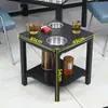 Mesa de Mahjong Tablero de Roca Mesa de Café Estante para Té Sala de Ajedrez y Cartas Mesa de Té Mesa de Café Especial para Ajedrez y Cartas Salón de Mahjong Portavasos de Té de Alta Gama