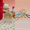 Colgante de oro para galleta de feliz cumpleaños de oro puro 999, serie de cachorros aterciopelados, cordón, regalo promocional de tienda de oro